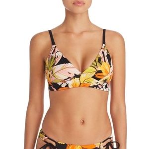 Robin Piccone Mila Triangle Floral Print Bikini Top